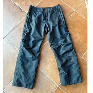 NILS Womens Black Vented Winter Snow Snowboard Ski Pants size 12